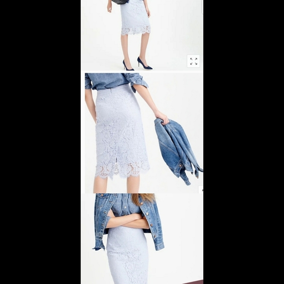 JCrew Collection Lace pencil skirt - Picture 2 of 5